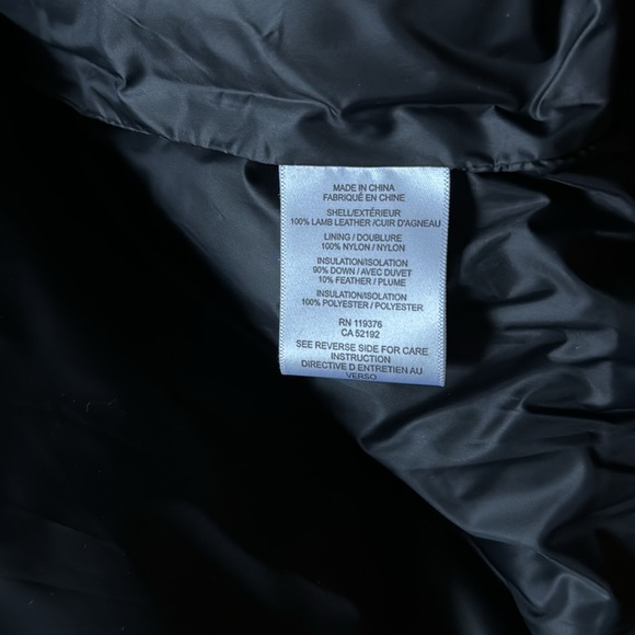 Helmut Lang women’s Black Oversized Leather Dawn Puffer Jacket/Vest Size P/S NWT - Picture 11 of 12